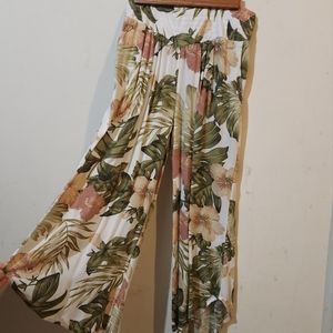 Rip Curl xs Beach pants flowy capris seaside outfits surf brand tropical